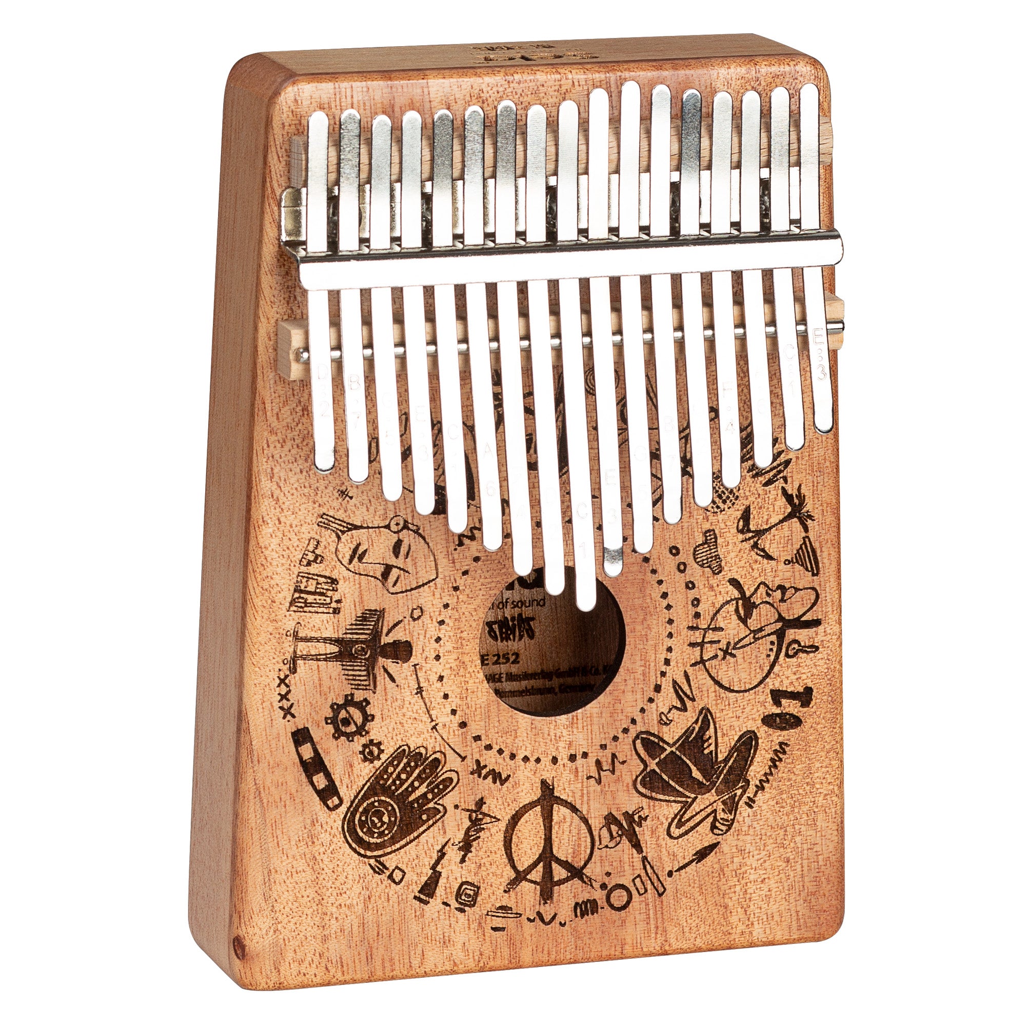 Sela Kalimba SE252, Mahogany, Art Series Free Spirit