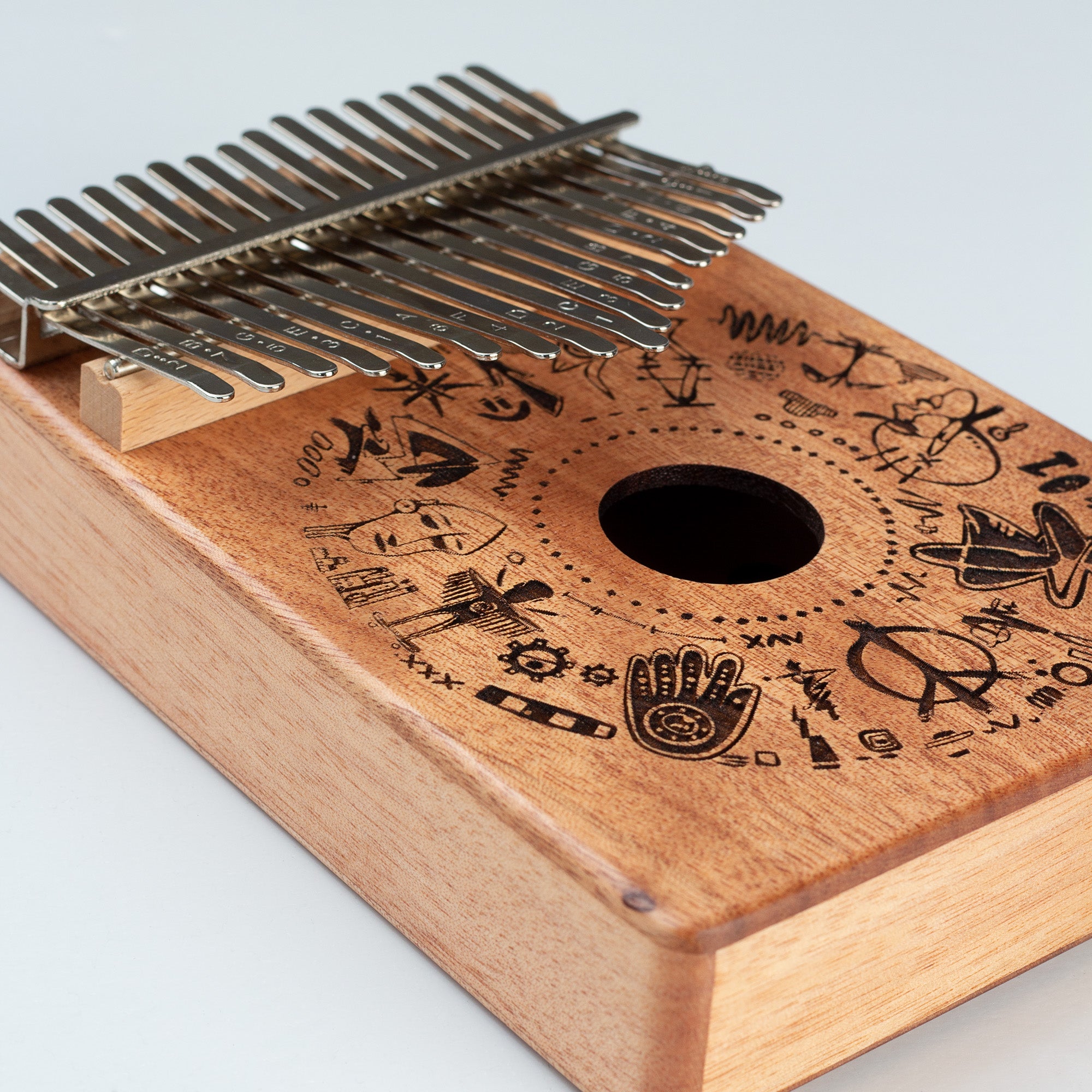 Sela Kalimba SE252, Mahogany, Art Series Free Spirit