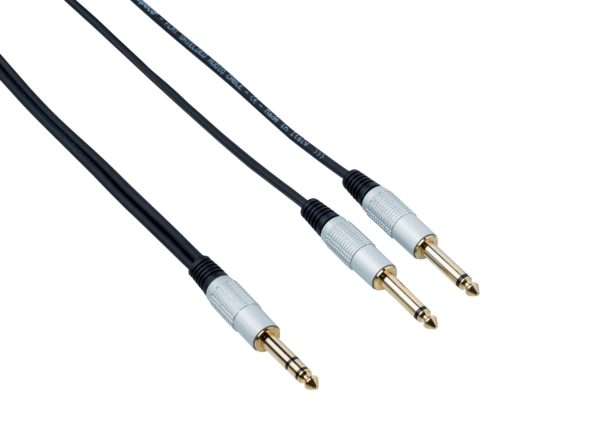 bespeco Rock-IT Series, RCY300 Interlink Stereo Cable, 3m/9.84 ft. Black