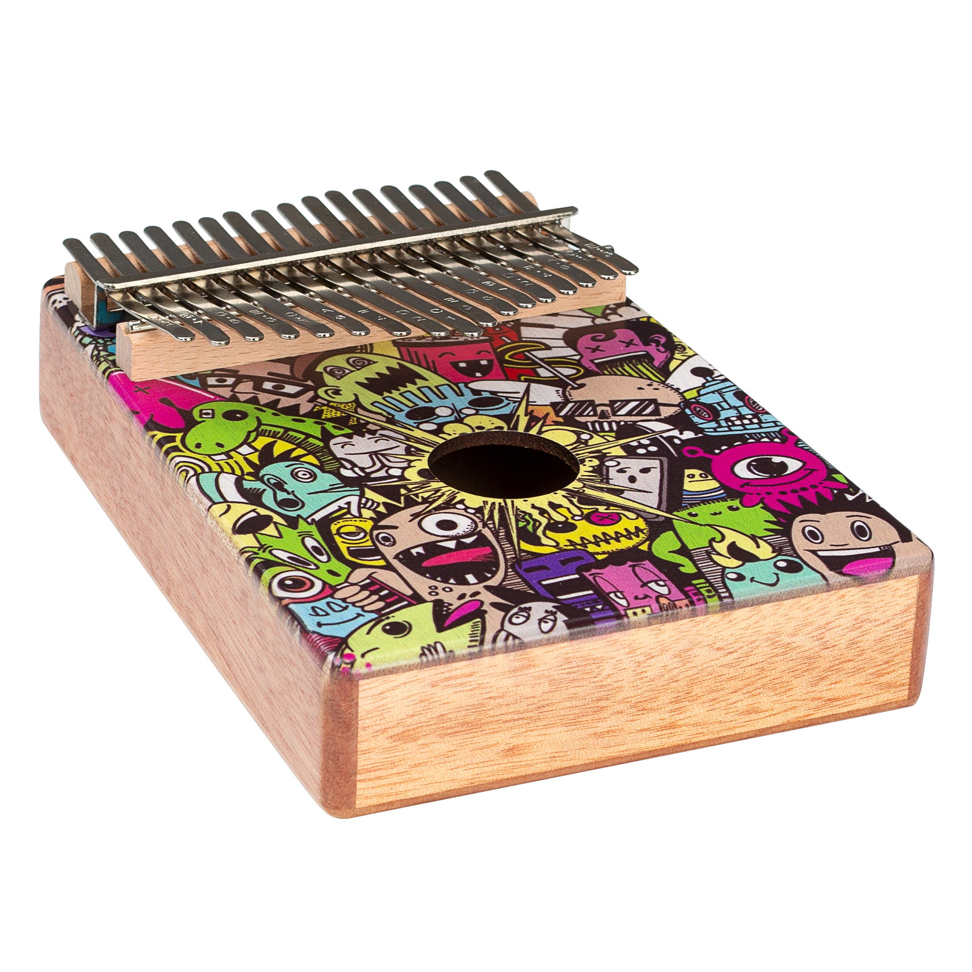 Sela Kalimba SE254, Mahogany, Art Series Little Monster