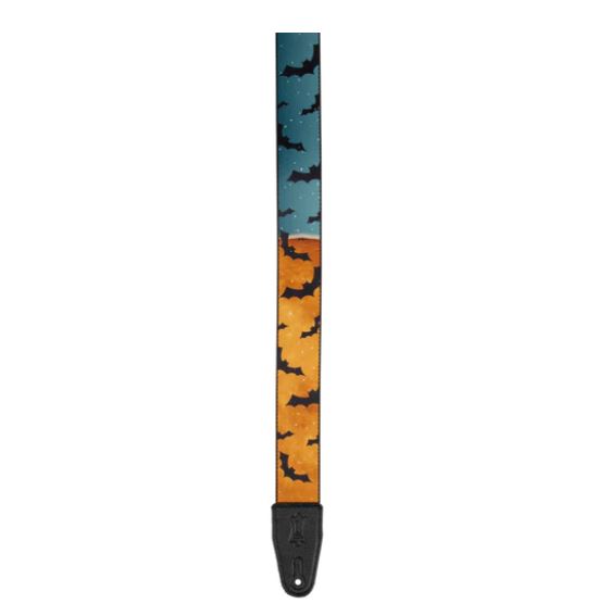Levy's MP2H-003, Halloween Batty Witch Guitar Strap, 2.0", adjust up to 65", Poly