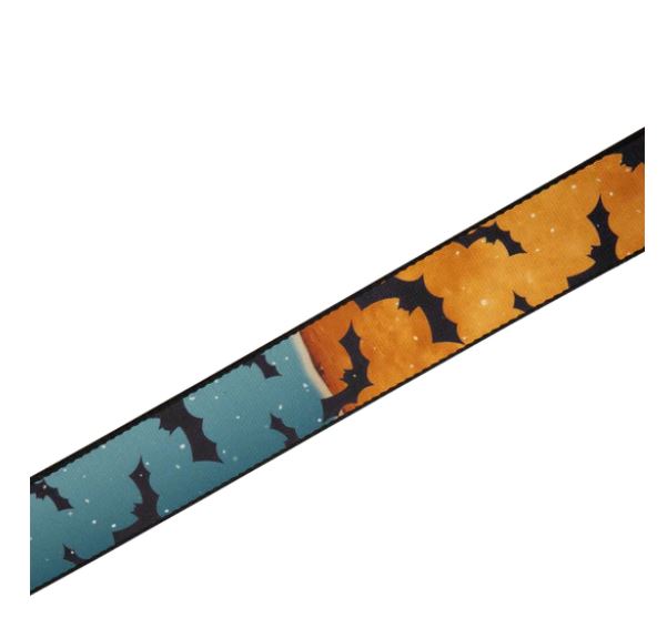 Levy's MP2H-003, Halloween Batty Witch Guitar Strap, 2.0", adjust up to 65", Poly