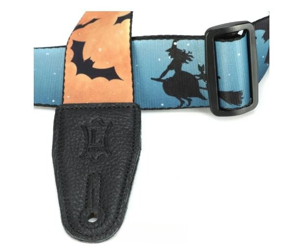 Levy's MP2H-003, Halloween Batty Witch Guitar Strap, 2.0", adjust up to 65", Poly