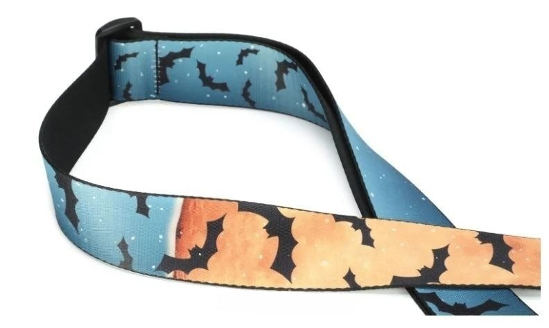 Levy's MP2H-003, Halloween Batty Witch Guitar Strap, 2.0", adjust up to 65", Poly