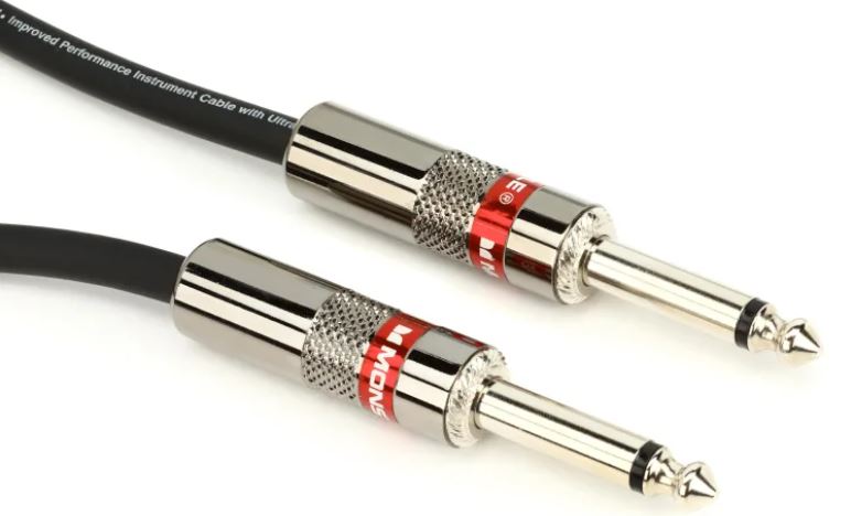 Monster® 600494-00, Prolink Classic, 0.25in D, 12 ft., Instrument Cable, Straight to Straight Angle