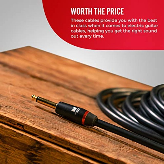 Monster® Prolink Monster Bass®, 600548-00, Instrument Cable - Straight to Straight, 12 Feet 1/4" PLug