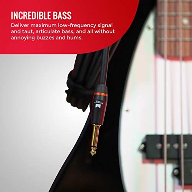 Monster® Prolink Monster Bass®, 600548-00, Instrument Cable - Straight to Straight, 12 Feet 1/4" PLug