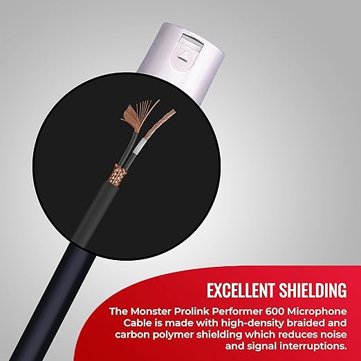 Monster® Prolink Performer™ 600, 600570-00, Microphone Cable, Silver Contact XLRs, 20 Feet.