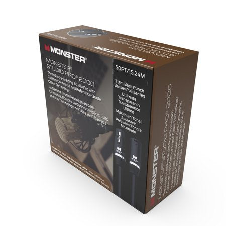 Monster® Prolink Studio Pro 2000, VMP60016, Microphone Cable, 50 ft., Pro & Studio, XLRs