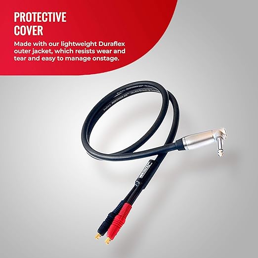 Monster® Prolink Performer™ 600™, VMP60007, Combo Amp 1/4" to Faston Speaker Cable, 6 Feet