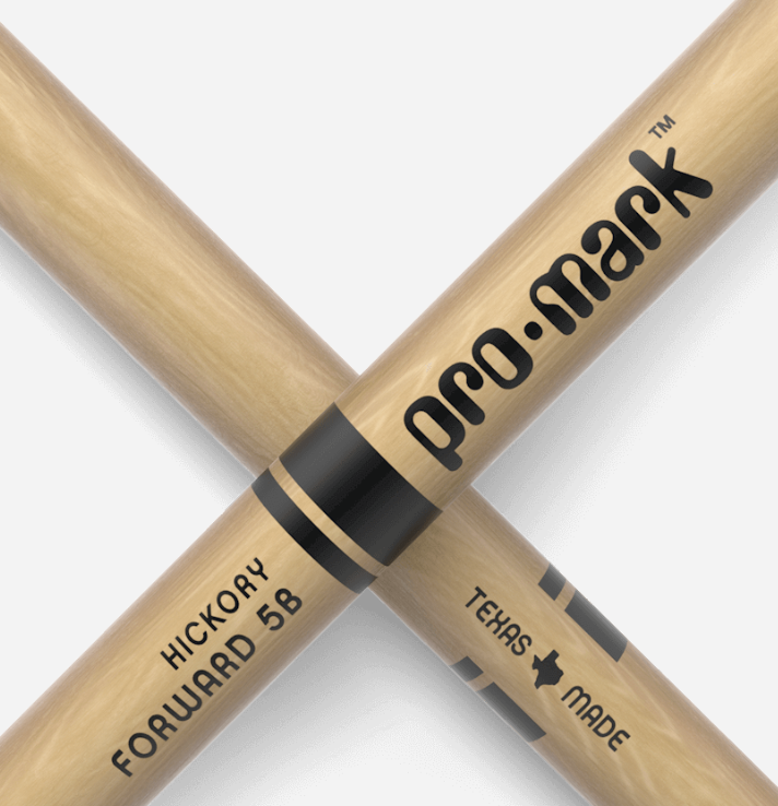 Promark 5B Classic, TX5BW, Hickory Drumsticks. Made in Texas
