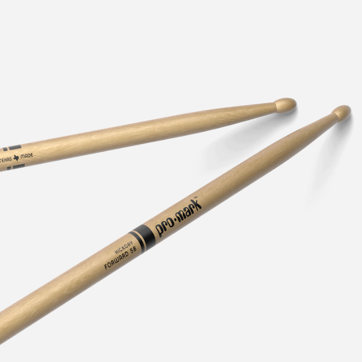 Promark 5B Classic, TX5BW, Hickory Drumsticks. Made in Texas