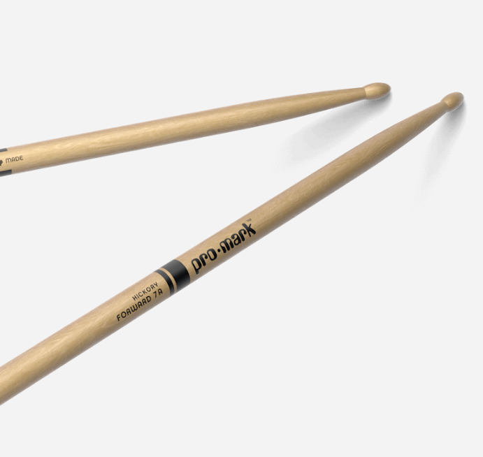 Promark 7A, Classic, TX7AW, Hickory Drumsticks. Made in Texas
