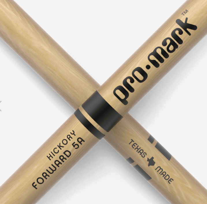 Promark 5A Classic,TX5AW, Hickory Drumsticks. Made in Texas