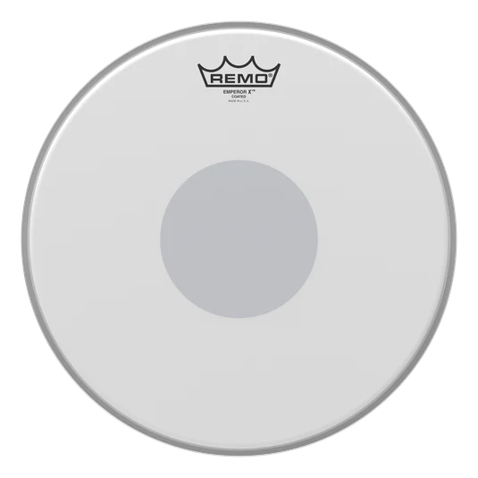 Remo BX-0113-10, Batter, Emperor X Coated, Black Dot, Drum Head -13 Inch