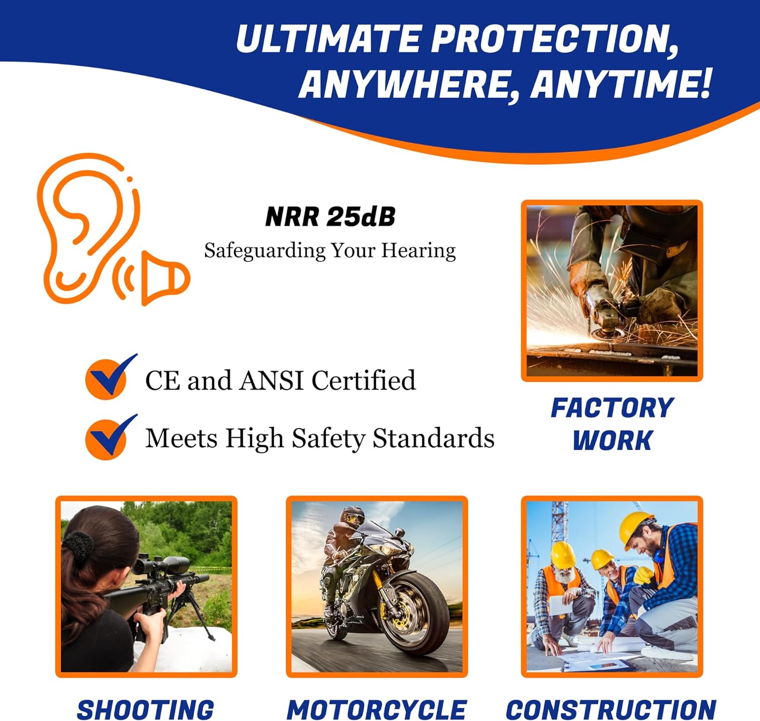 Quality Plugs by Rips, Reusable Earplugs, 25dB Removable Cord, made of Silicone. Great for gigs. Sold as a pair