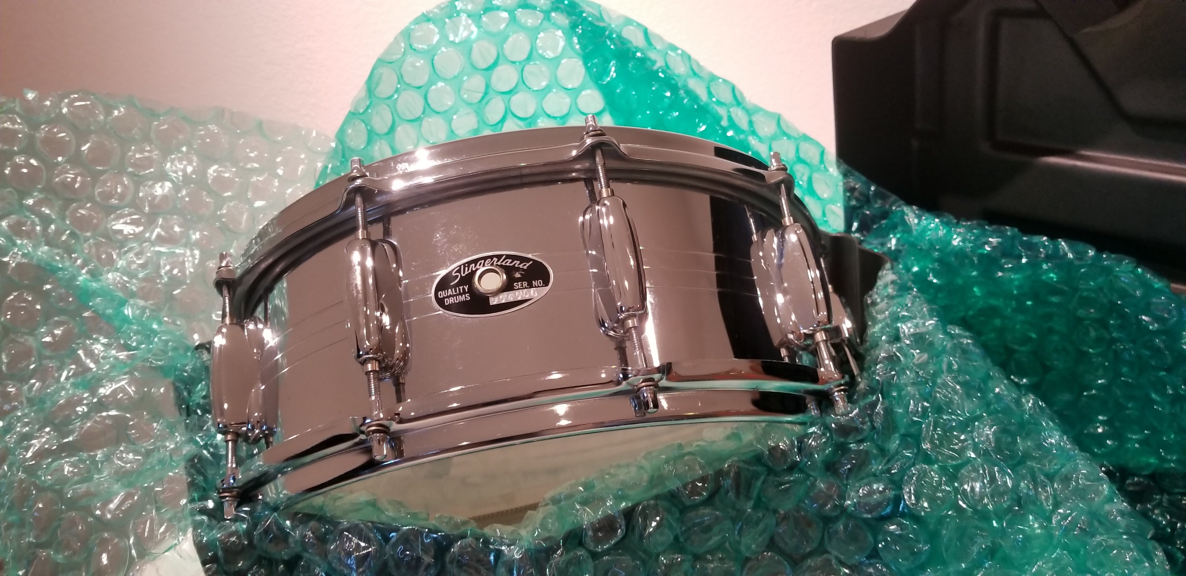 Slingerland Aluminum Acoustic Snare, 5"x14", Circa 1970s, 8 lugs, Used great condition