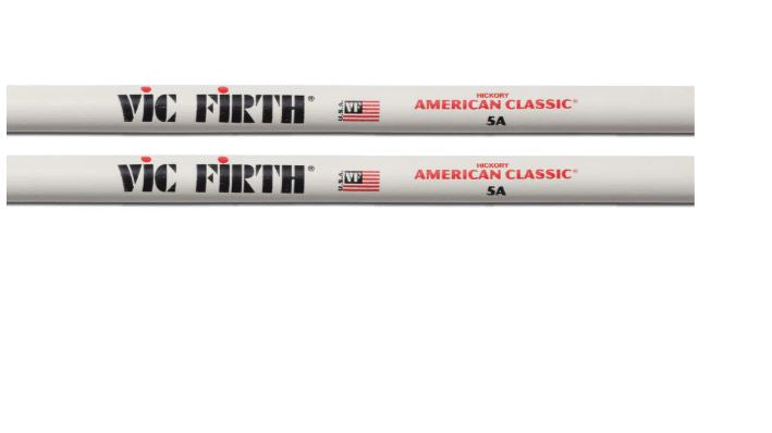 Vic Firth American Classic®, 5AW White Drum Sticks, Hickory, Wood Tip