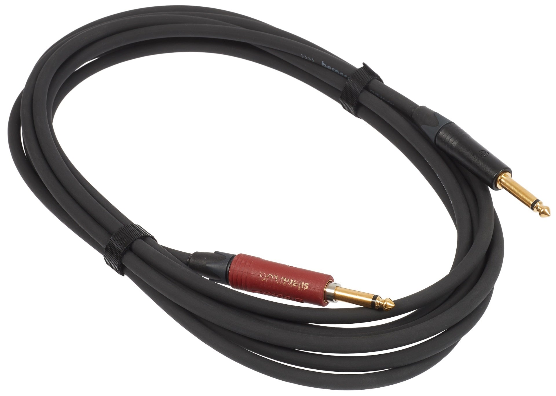 bespeco Alpha Series, AH450SL, Performance Instrument Cable, Straight to Straight Angle, 5m or 16.4ft, Black