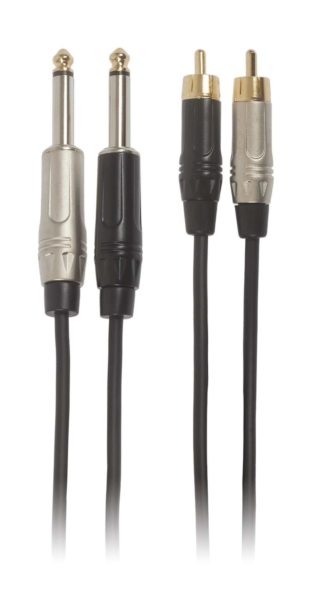 bespeco Rock-IT Series, RKY2JR300 Interlink Cable, 2xRCA-2xJack Mono, 3m/9.84 ft. Black
