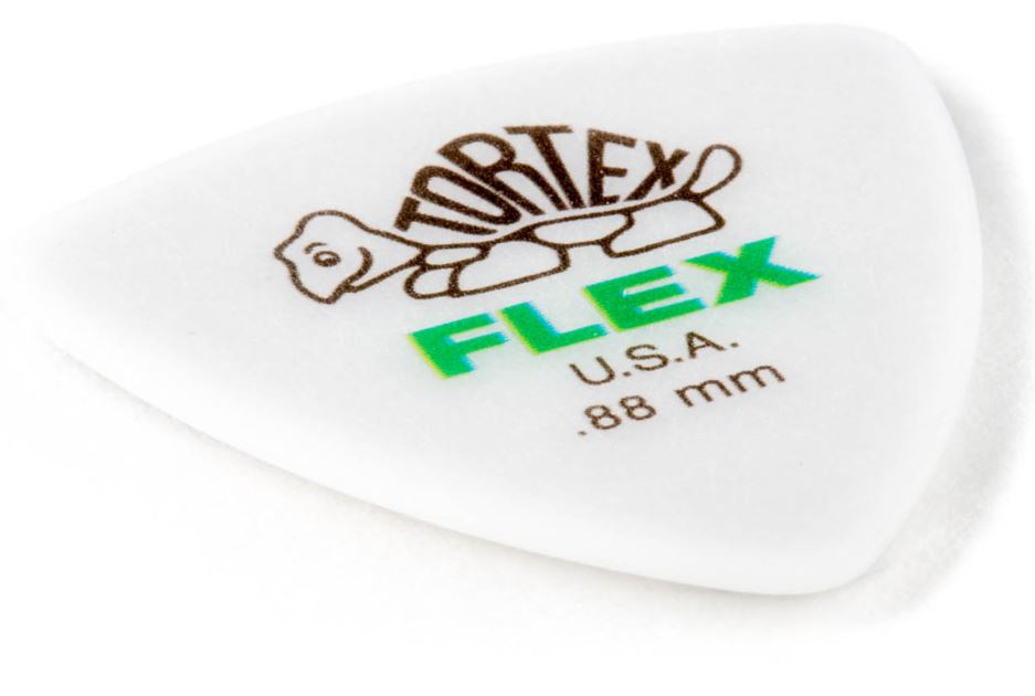 Dunlop 456 Tortex® Flex™ Triangle Pick,  0.88MM