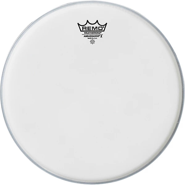 Remo AX-0112-00, Batter, Ambassador X, Coated, Drumhead -12 Inch