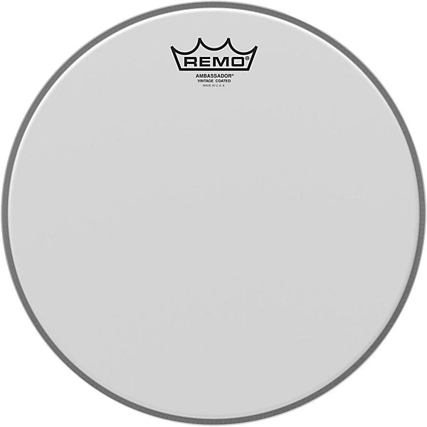 Remo BA-0112-00, Batter, Ambassador Coated Drum Head - 12 Inch