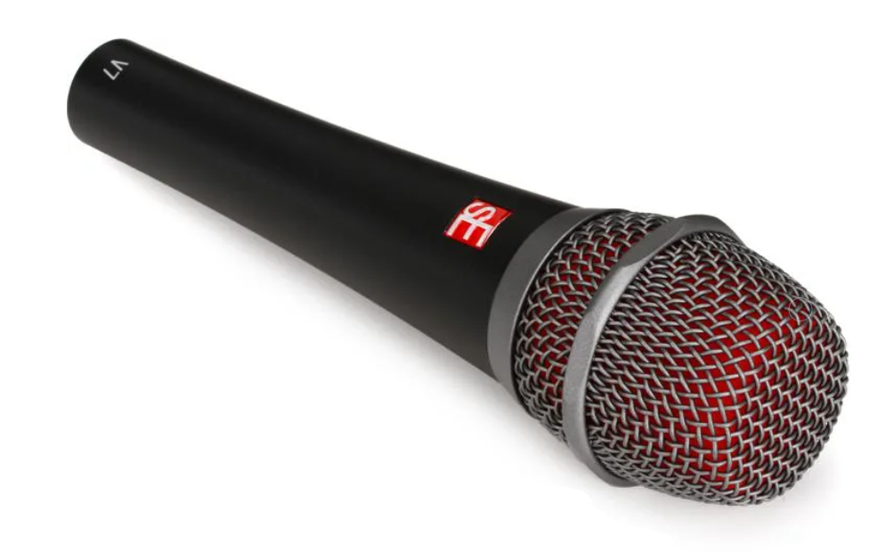 sE Electronics V7 Super Cardiod dynamic handheld vocal microphone, Black