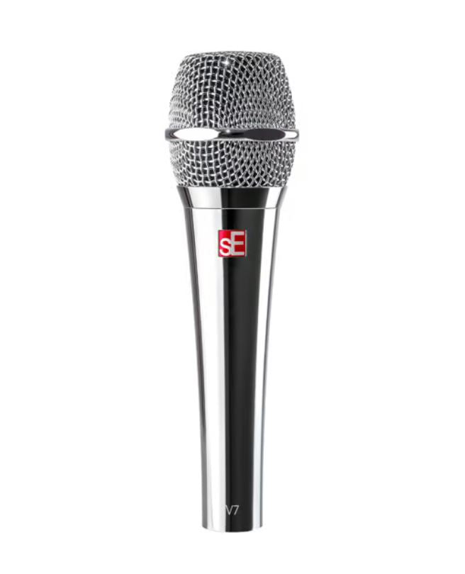 sE Electronics V7 Super Cardioid Dynamic, Handheld Vocal Microphone, Chrome