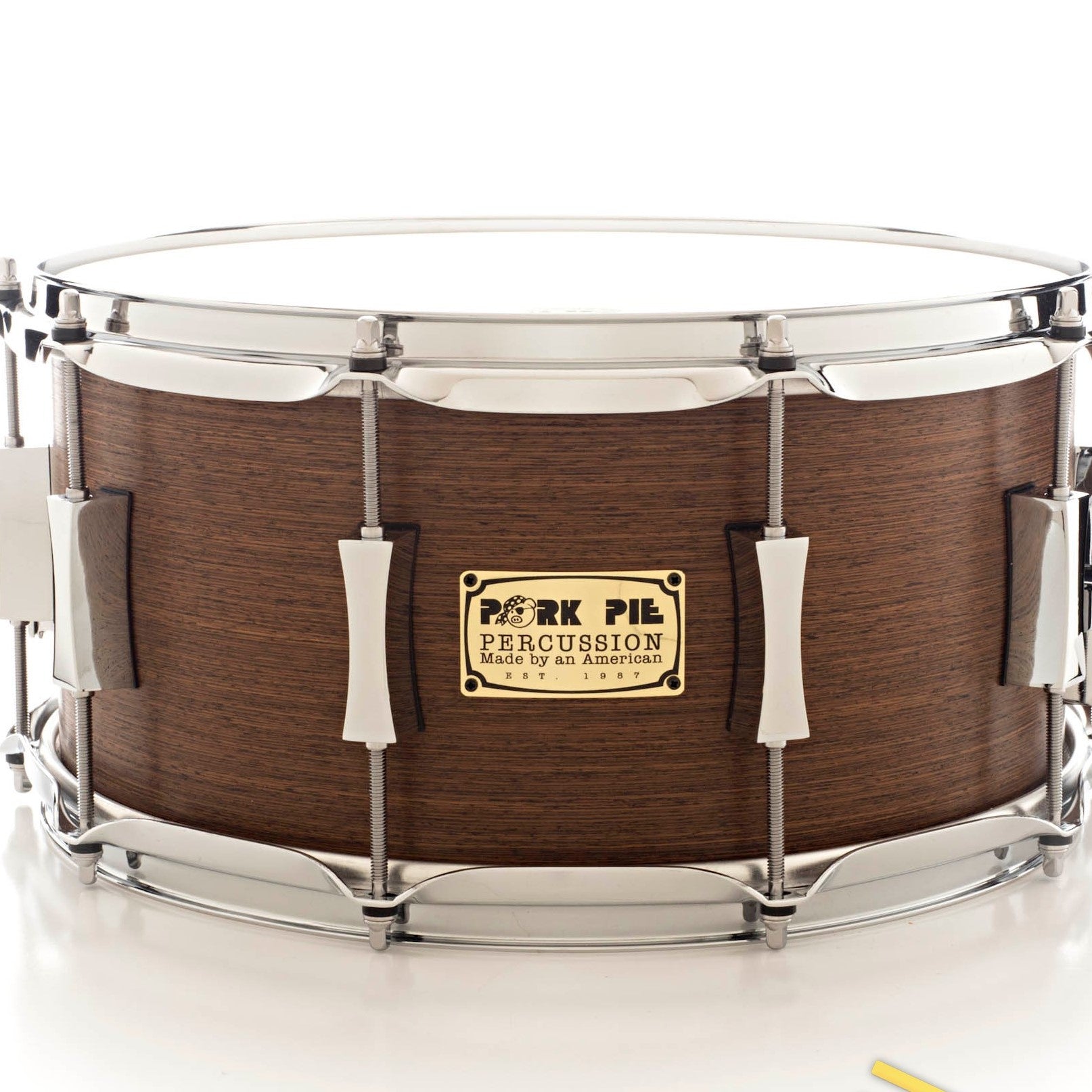 Pork Pie Percussion 7"x14" Walnut Fade Snare Drum,