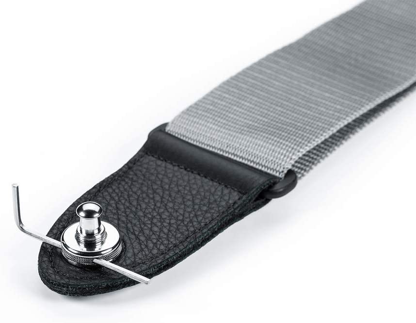 Schaller Guitar Strap Lock & Button Chrome 446