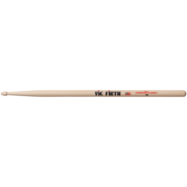 Vic Firth American Classic® 5B Drum Sticks, Hickory, Wood Tip