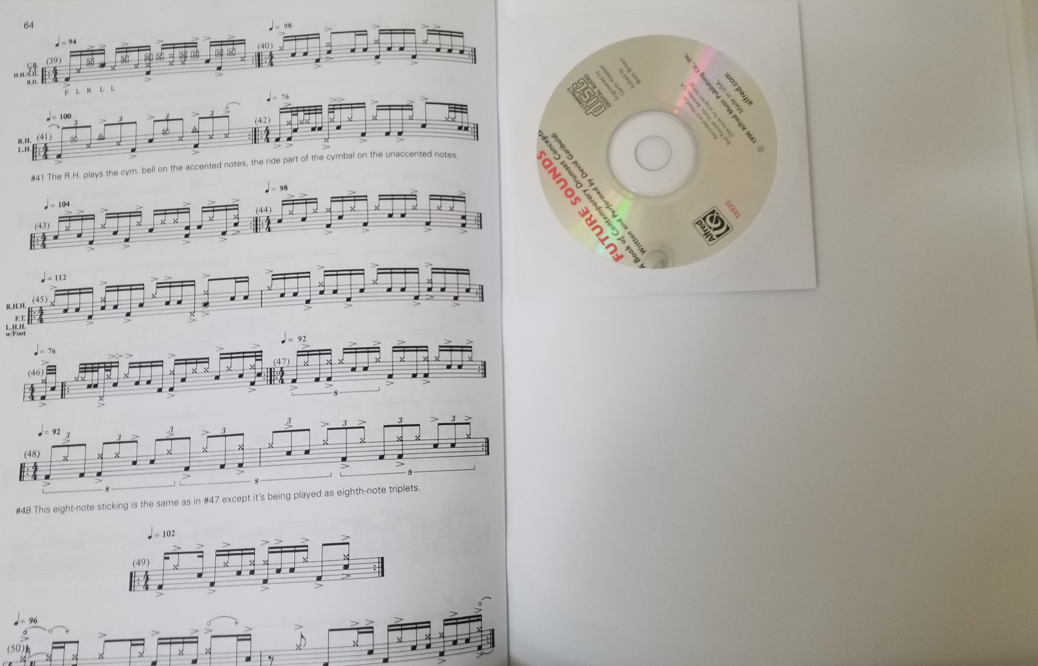 Drumset Book Future Sounds, Contemporary Drumset Concepts