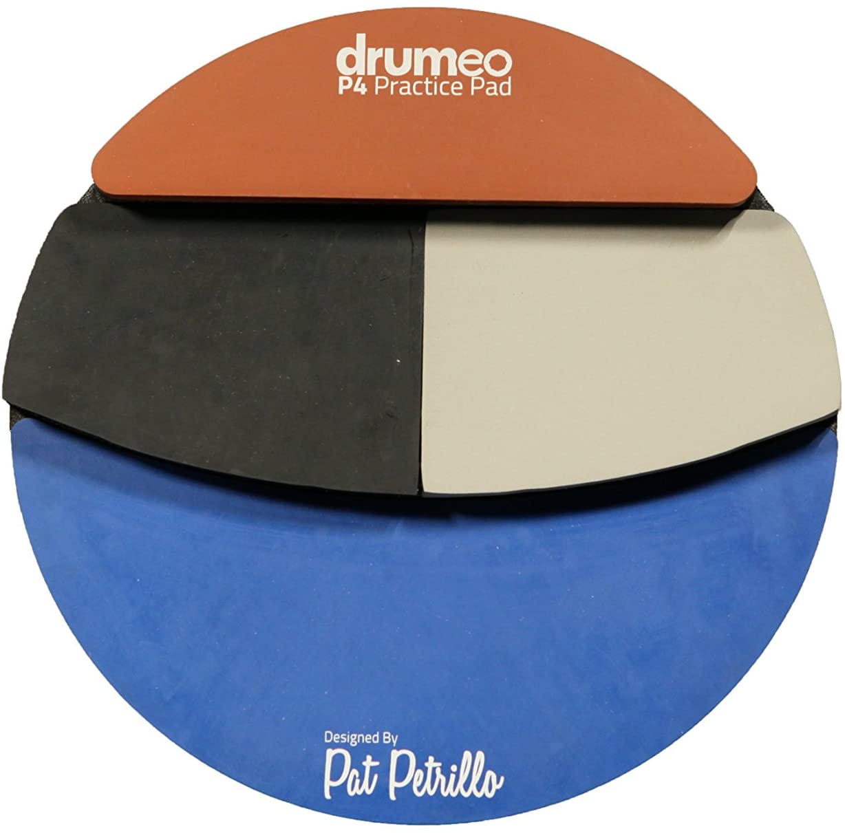 Drumeo, Drumeo P4 Practice Pad, 4 different surface to simulate drum feel