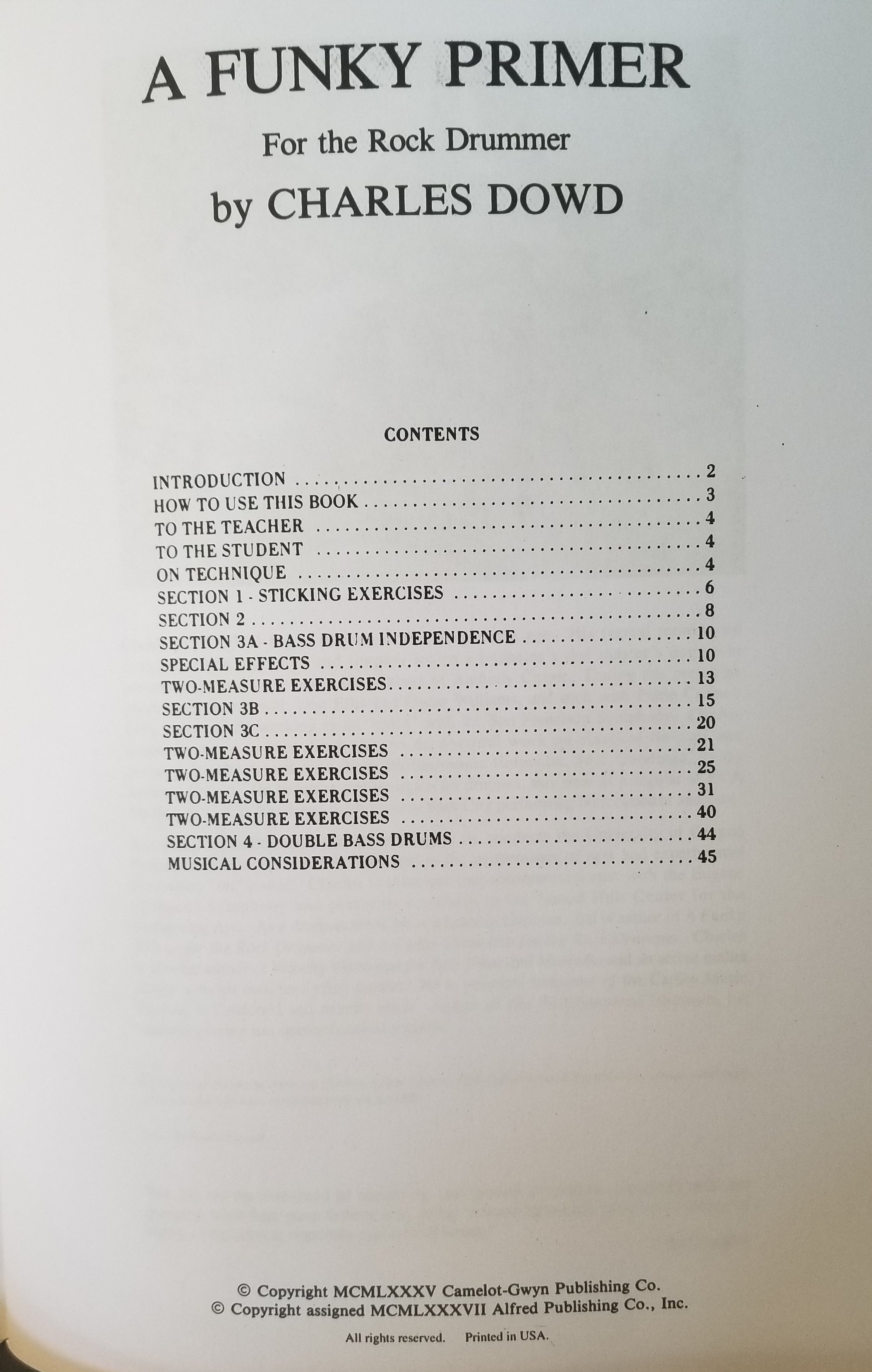 Drumset A Funky Primer for the Rock Drummer