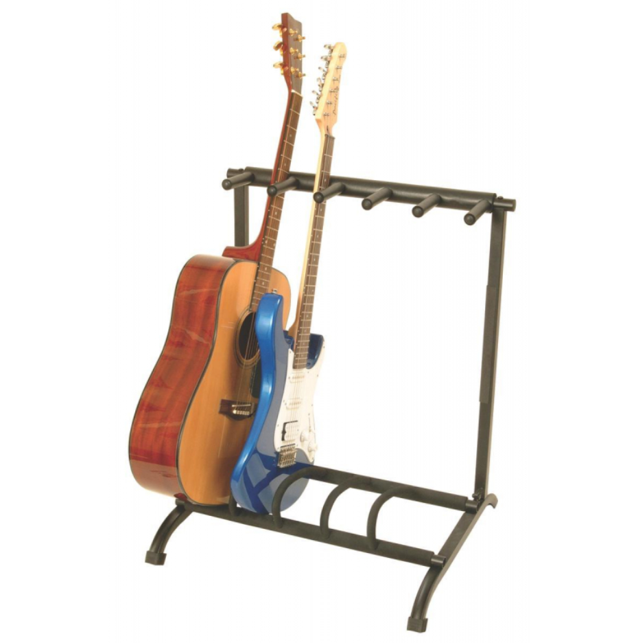 On-Stage GS7561 Five Space Foldable Multi-Guitar Rack