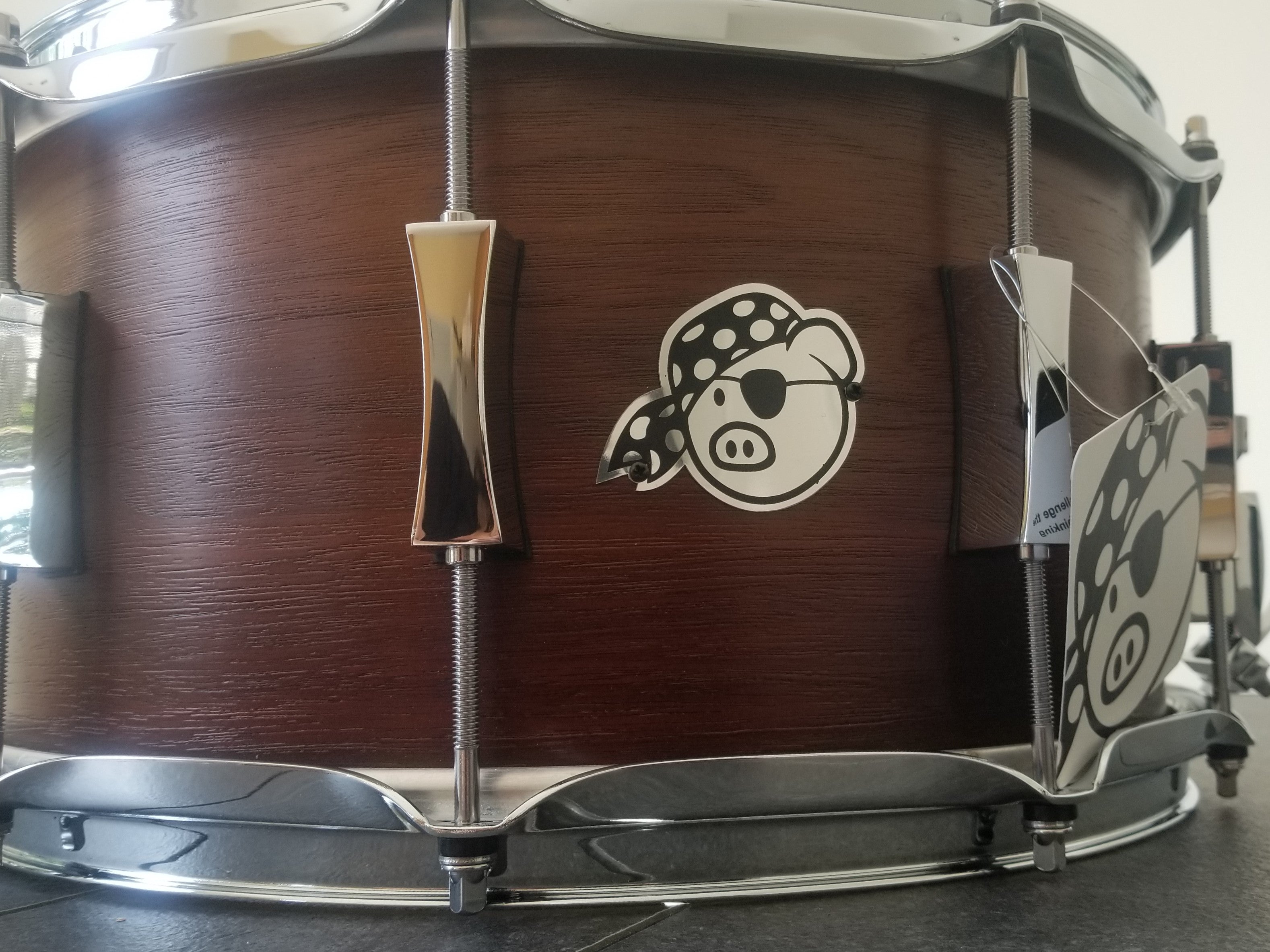 Pork Pie Percussion 7"x14" Walnut Fade Snare Drum,