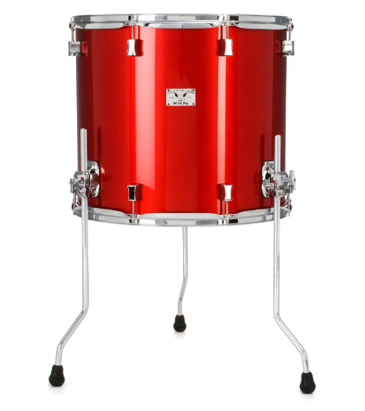 Pork Pie Drum Kit Little Squealer,Fire Red, 6 pieces 50/50 Mahogany/Birch Wood, w/Cases