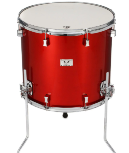 Pork Pie Drum Kit Little Squealer,Fire Red, 6 pieces 50/50 Mahogany/Birch Wood, w/Cases