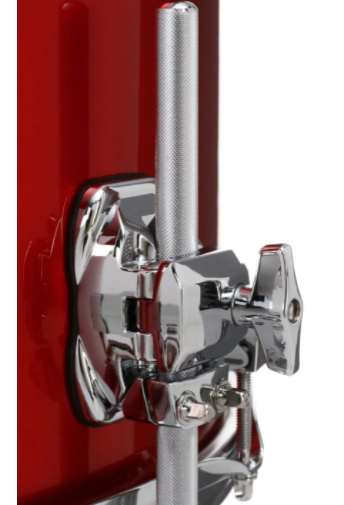 Pork Pie Drum Kit Little Squealer,Fire Red, 6 pieces 50/50 Mahogany/Birch Wood, w/Cases