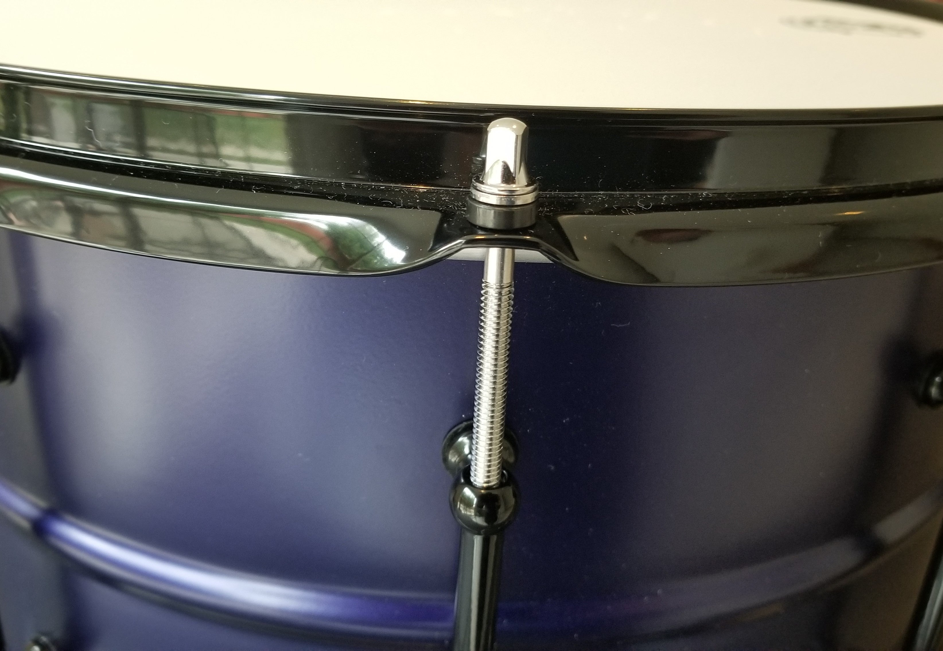 Pork Pie Snare 8"x14", USA Custom Series, Aluminum Brass, Purple Finish w/Bag