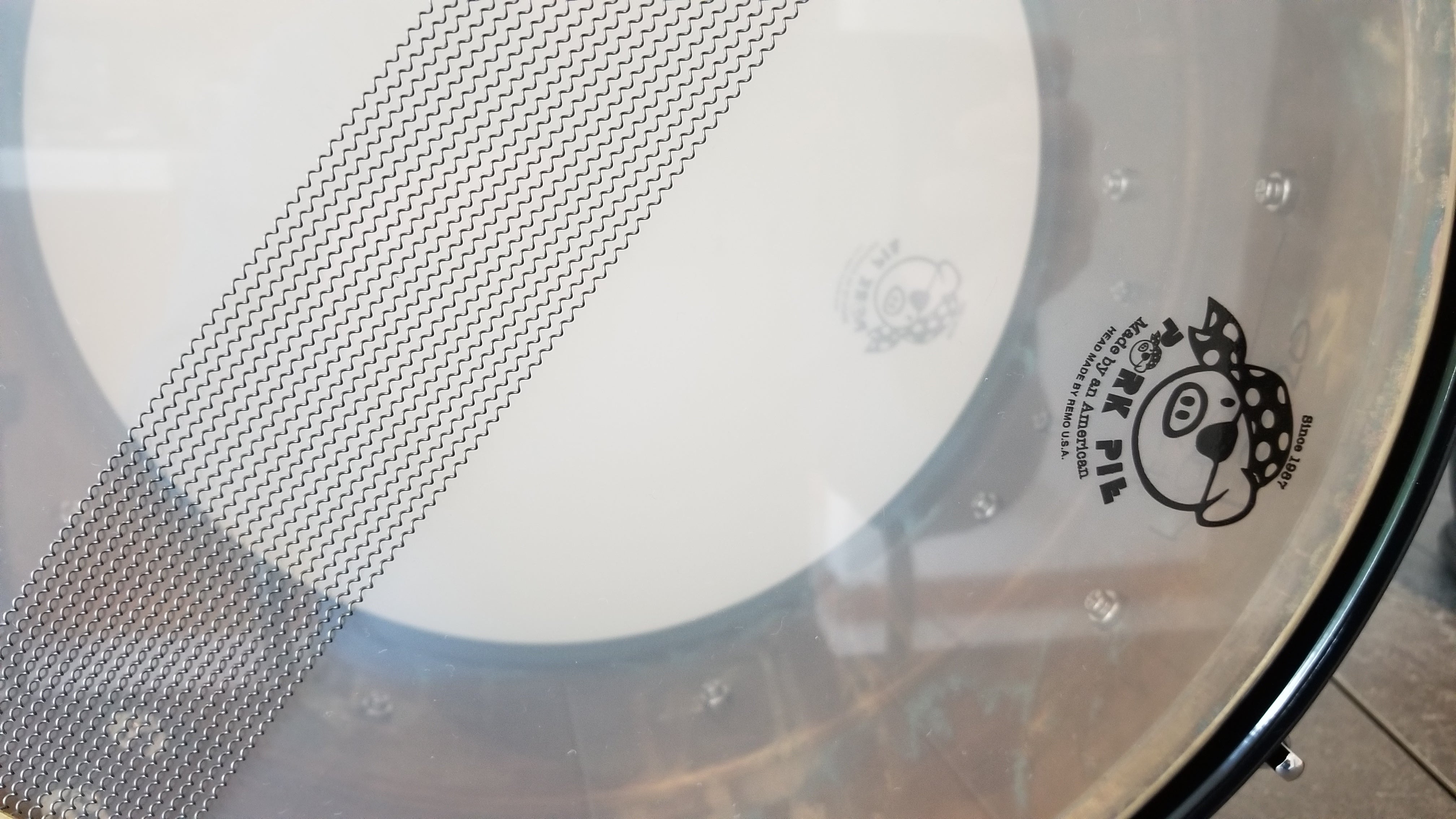 Pork Pie Snare 8"x14", USA Custom Series, Aluminum Brass, Purple Finish w/Bag