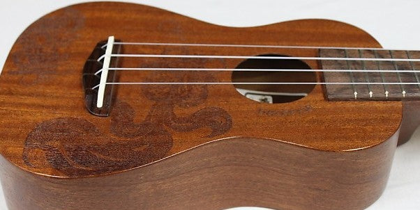 Amahi SLG-01-Raine Goldfish, Mahogany , Ukulele - Soprano Size 21", 17 Frets with Gig bag