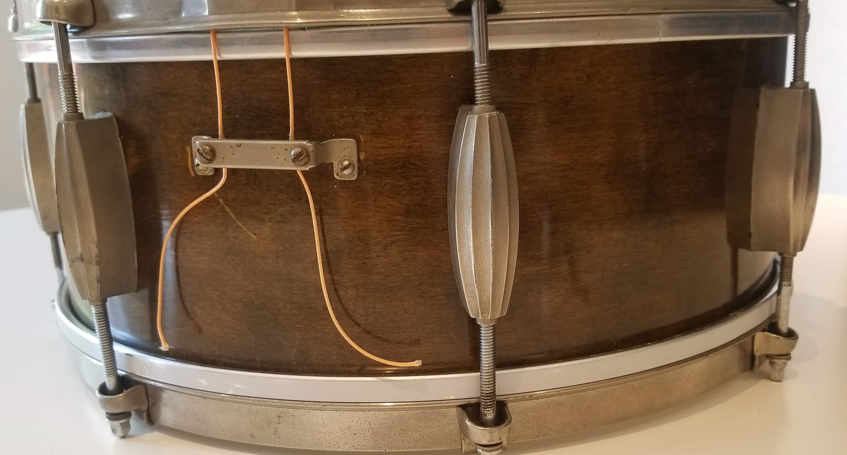 Slingerland Radio King - Rare 5.5""x14" Walnut Snare, 1950s Made in USA-Excellent Condition, Vintage