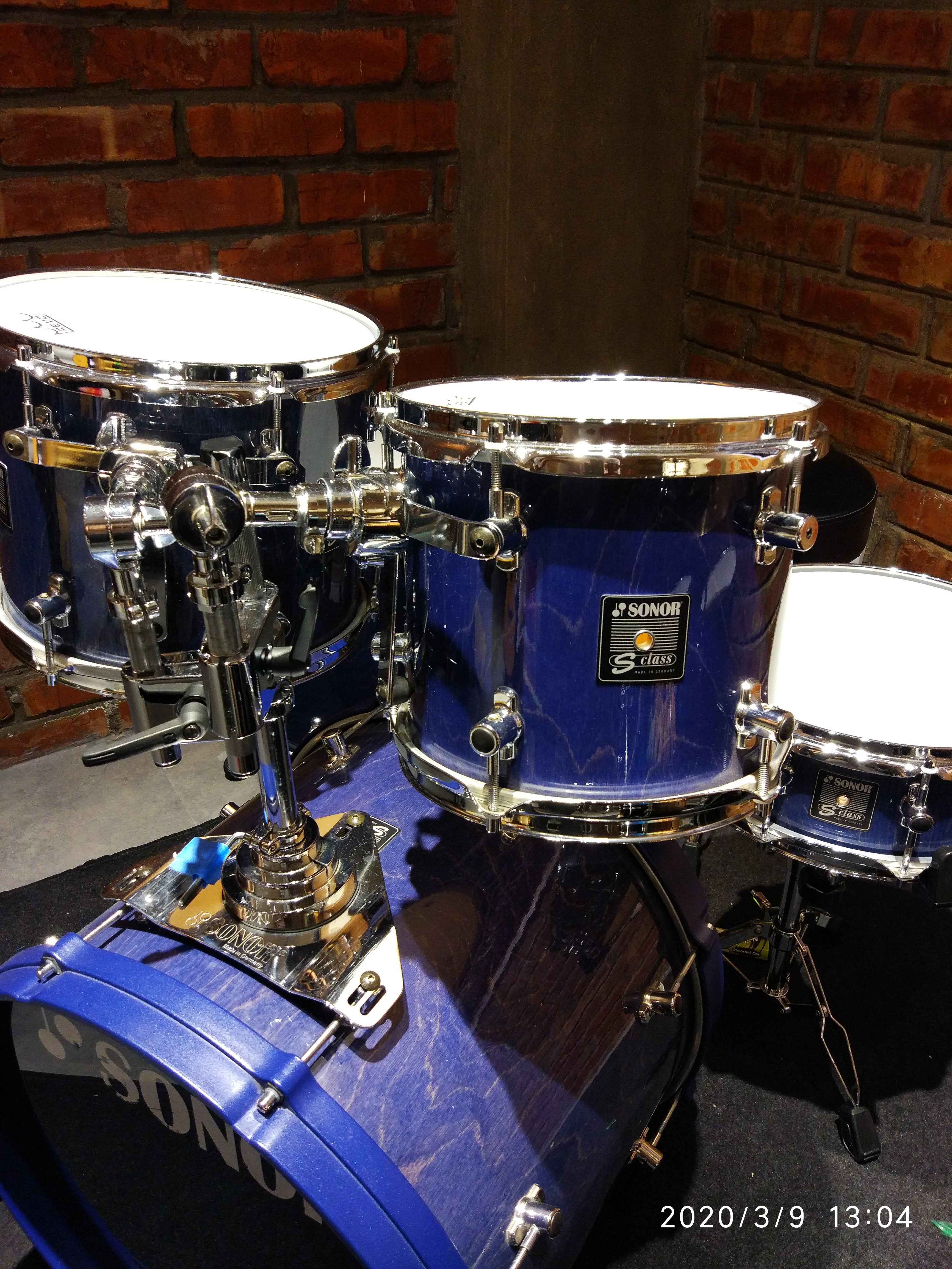 Sonor S Class Blue Series. Vintage 1980s. Made in Germany. Mint Condition