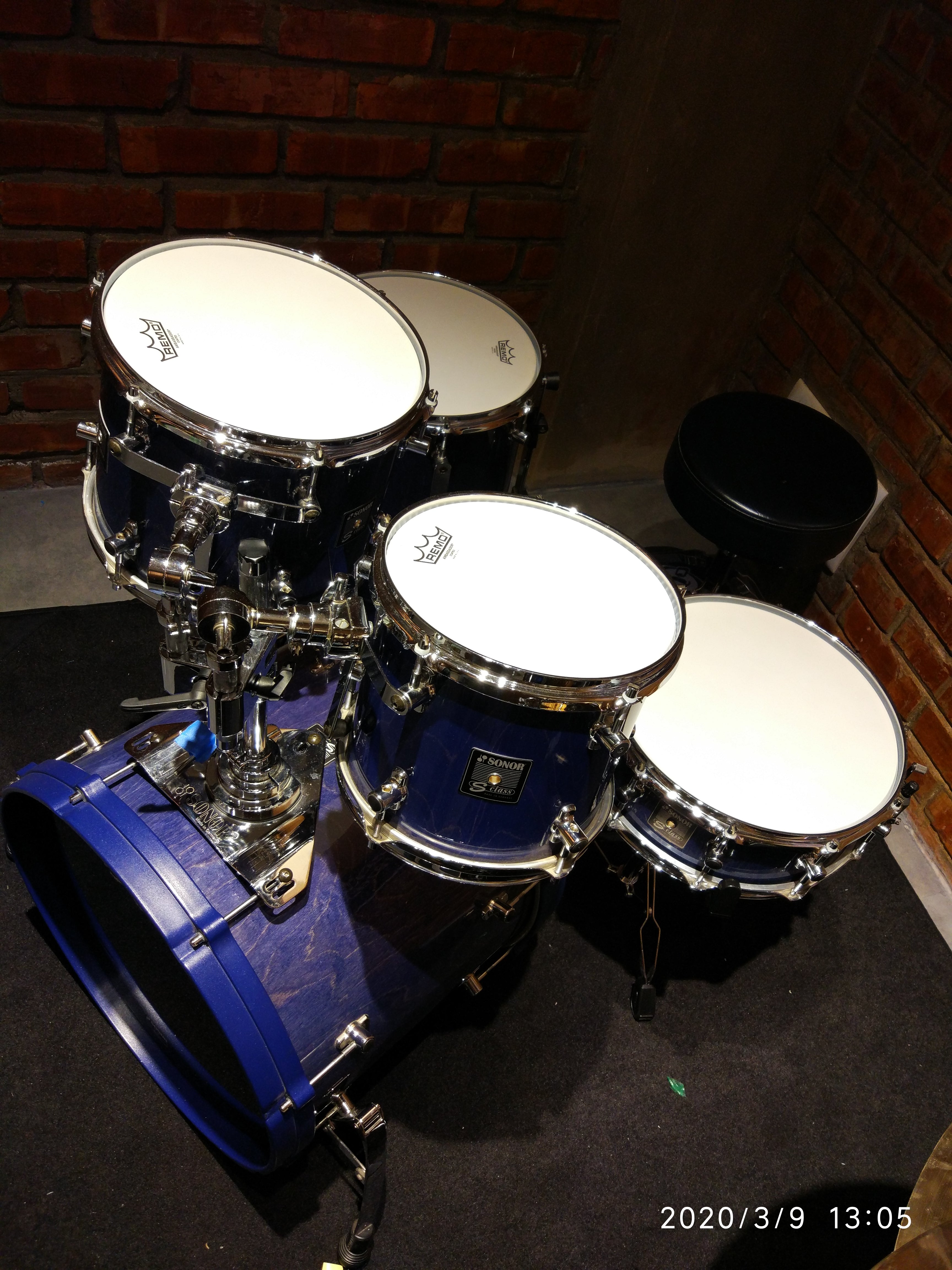 Sonor S Class Blue Series. Vintage 1980s. Made in Germany. Mint Condition