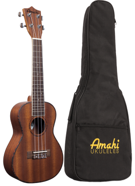 Amahi UK220C Mahogany Ukulele - Concert with Gig Bag