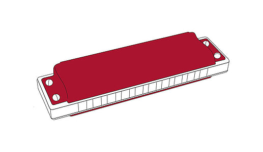 HOHNER Diatonic Harmonica, Marine Band 1896 - Key of Ab
