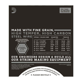 D'Addario ECG23, Electric Guitar Strings, Chromes Flat Wound, Extra Light, 10-48