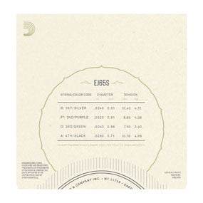 D'Addario  EJ65S  Pro-Arté Custom Extruded Ukulele Strings, Soprano